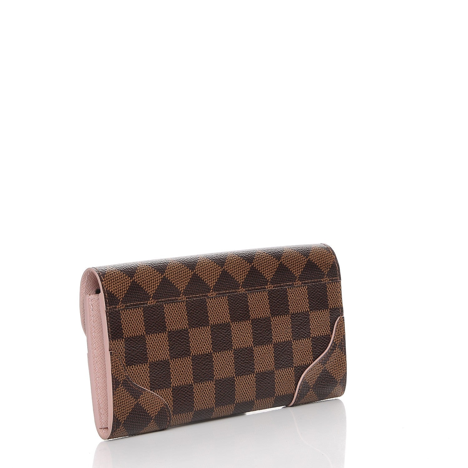 Louis Vuitton Damier Ebene Caissa Wallet Rose Ballerine 3 of 7