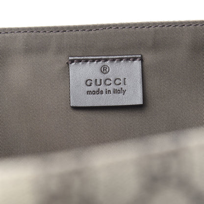 Gucci GG Supreme Monogram Selleria Calfskin Messenger Diaper Bag Beige Ebony Cocoa Dark Chocolate 7 of 11