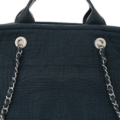 Chanel Canvas Extra Large Double Face Shopping Tote Dark Blue 8 of 10