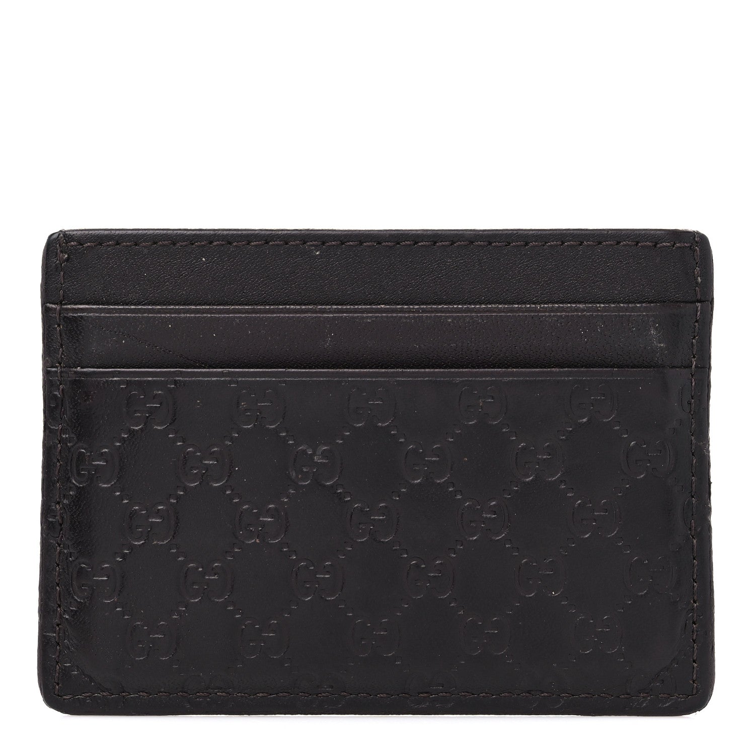 Gucci Microguccissima Card Holder Dark Brown 1 of 14