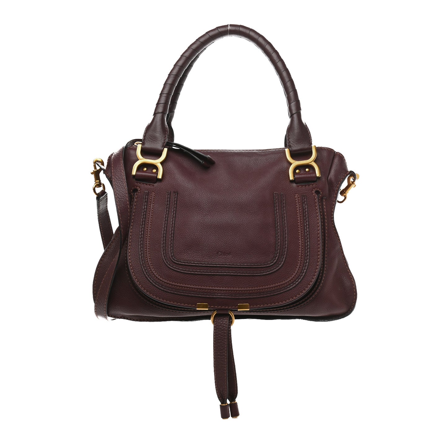 Calfskin Medium Marcie Satchel Wild Purple