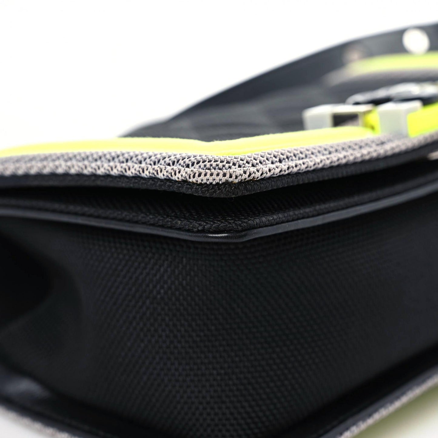 Canvas Quilted Small Fluo Boy Flap Black Grey Yellow