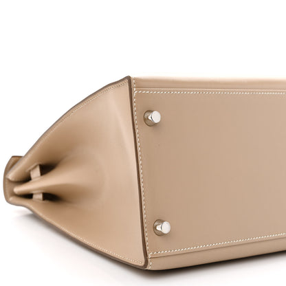 Hermes Box Kelly Sellier Guilloche 35 Argile 9 of 10