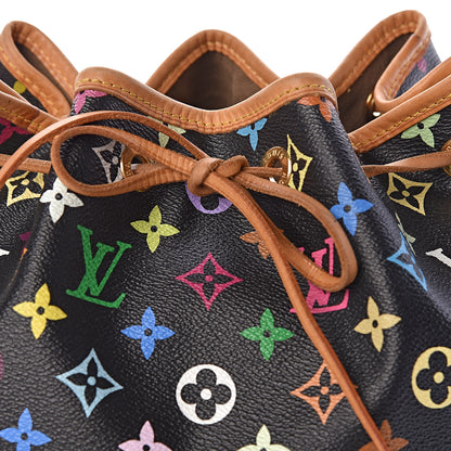 Louis Vuitton Monogram Multicolor Petit Noe Black 9 of 9