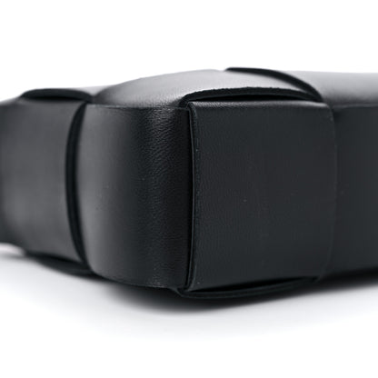 Bottega Veneta Calfskin Maxi Intrecciato Cassette Pouch On Strap Black 7 of 8