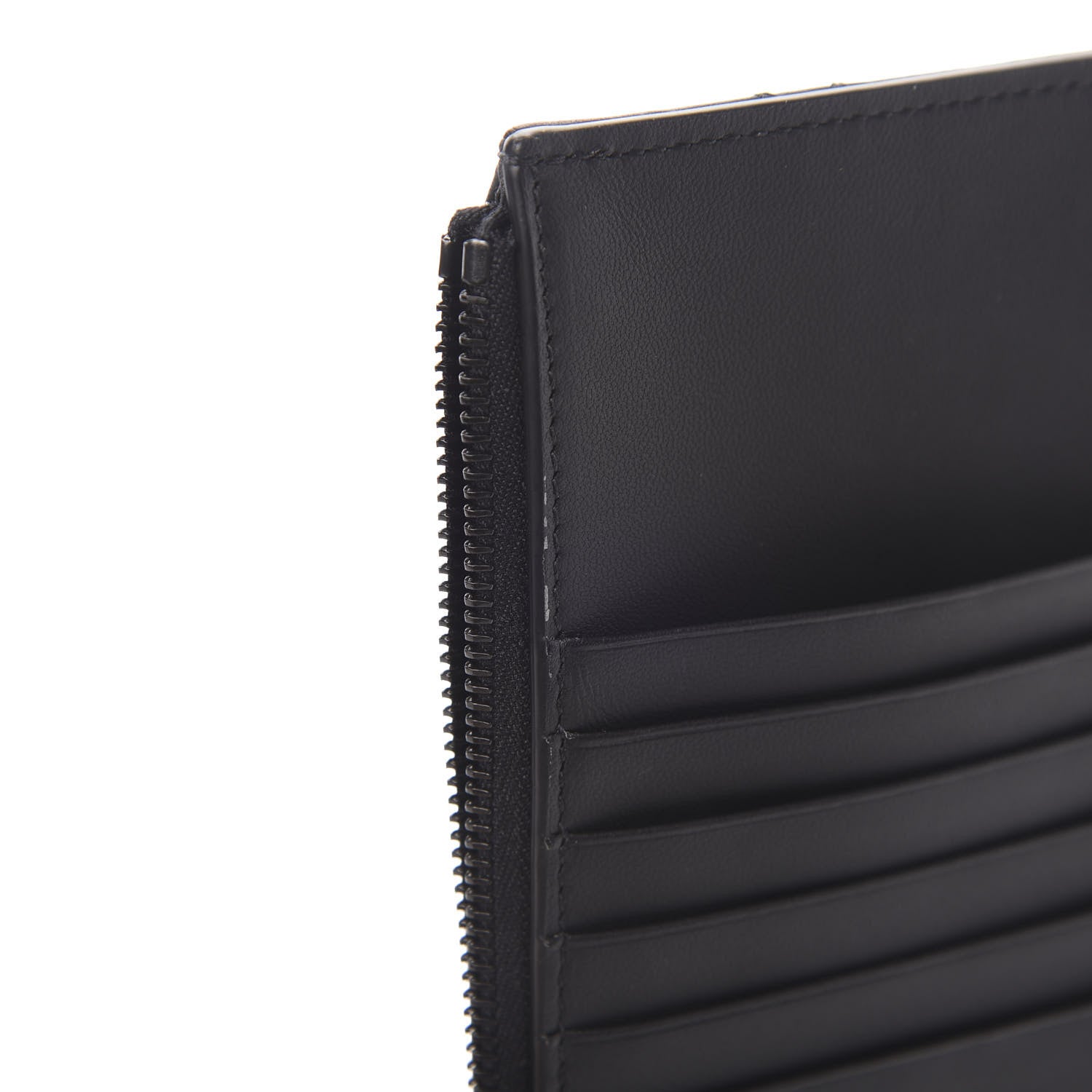 Christian Dior Ultra Matte Calfskin Cannage Large Lady Dior Zip Wallet Black 8 of 10