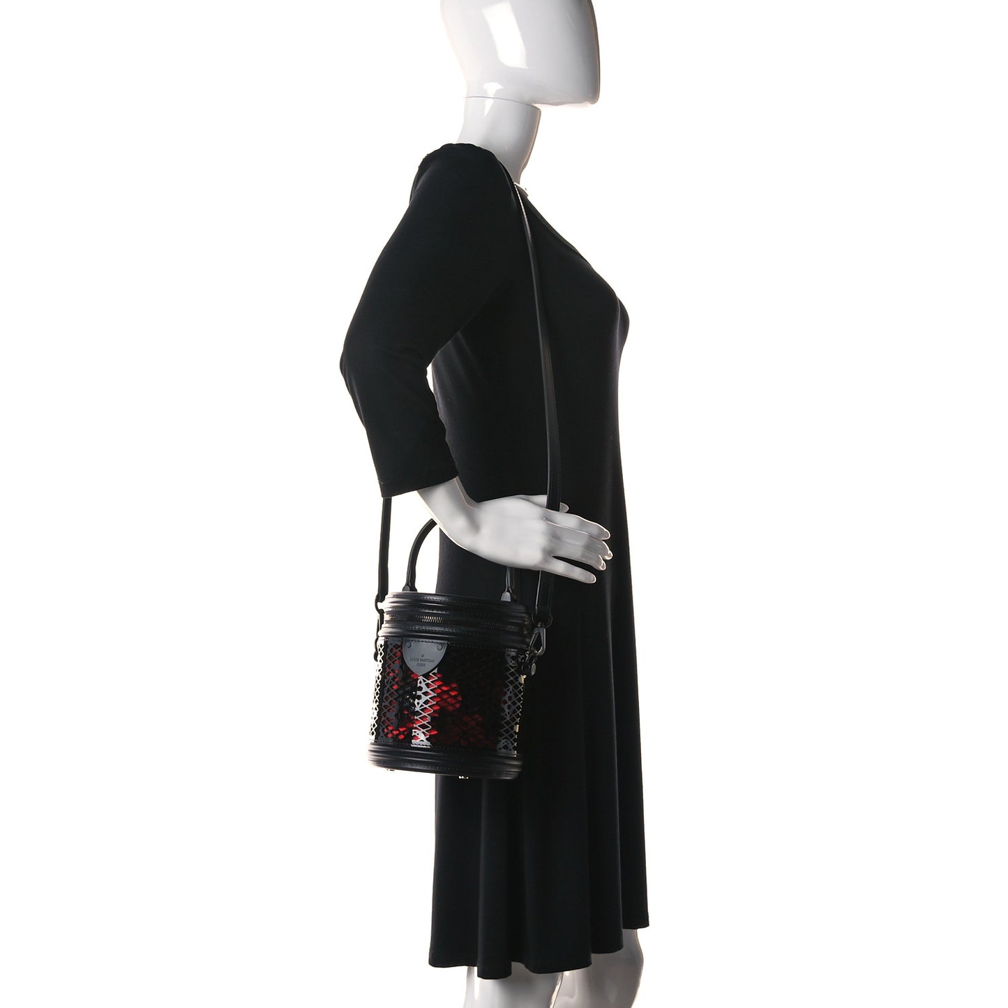 Patent Calfskin Monogram Cannes Black