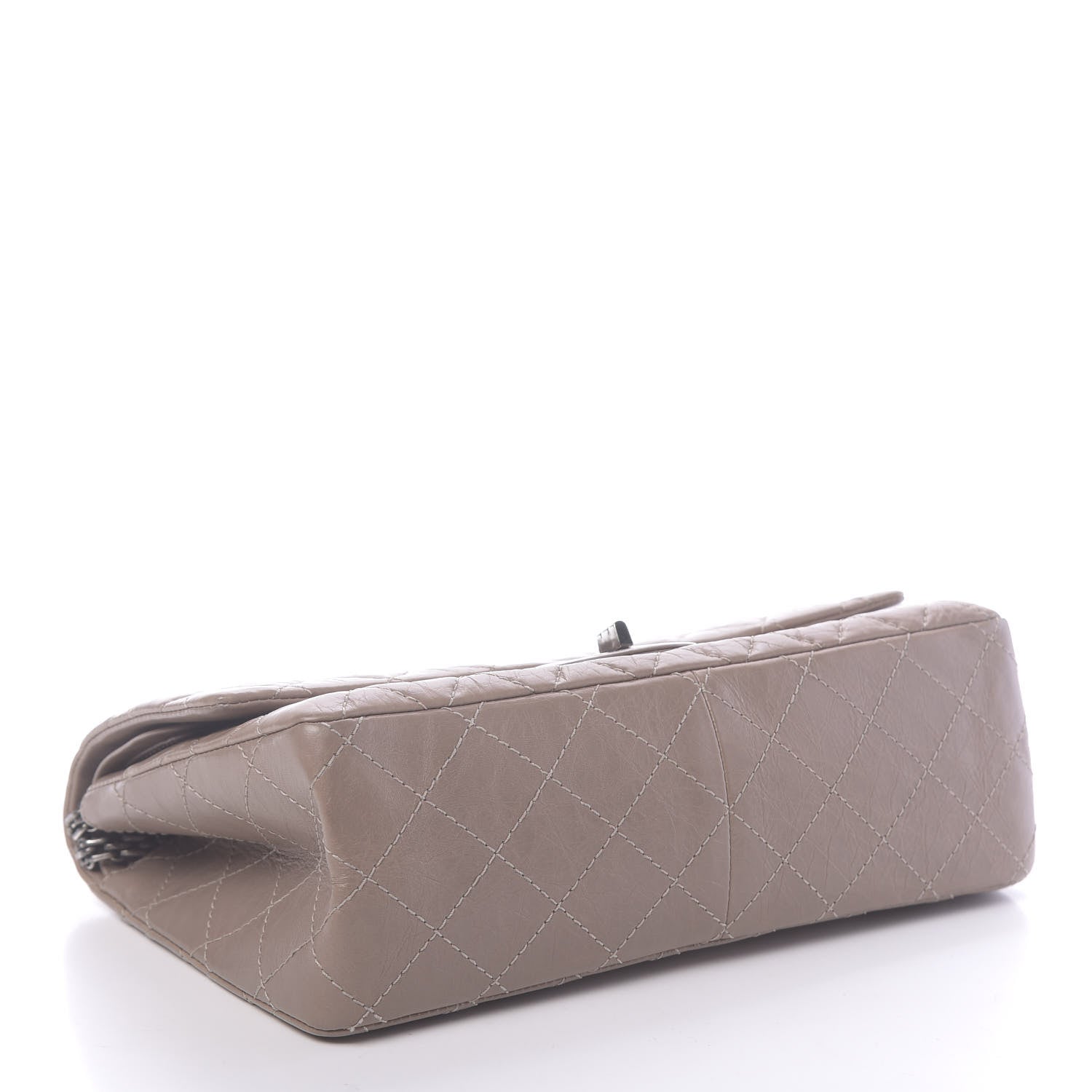 Chanel Aged Calfskin Quilted 2.55 Reissue 226 Flap Taupe 4 of 12