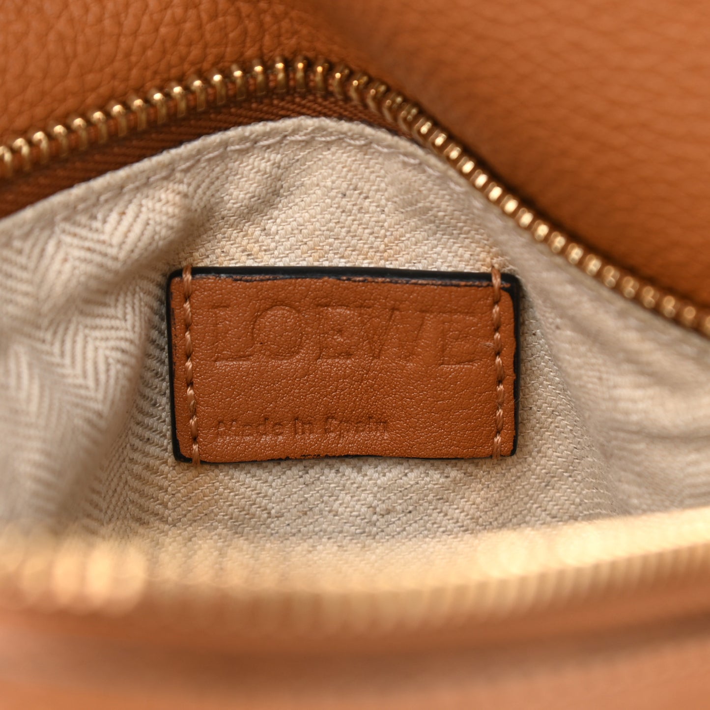 Calfskin Small Puzzle Bag Tan