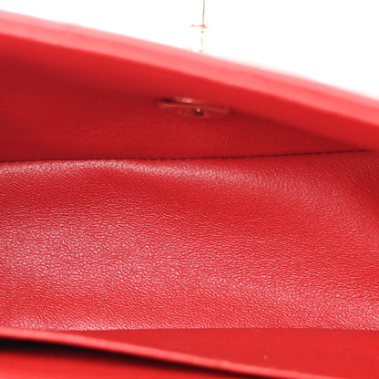Chanel Lambskin Quilted Mini Rectangular Flap Red 5 of 10