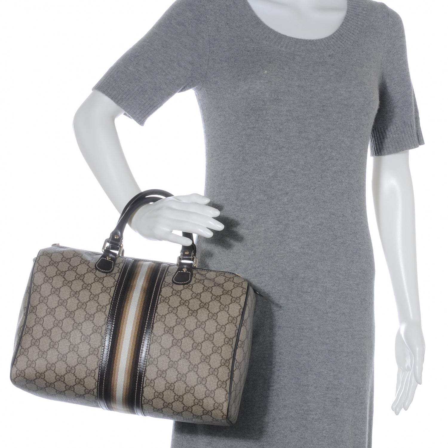 Gucci GG Plus Monogram Web Medium Joy Boston 2 of 7