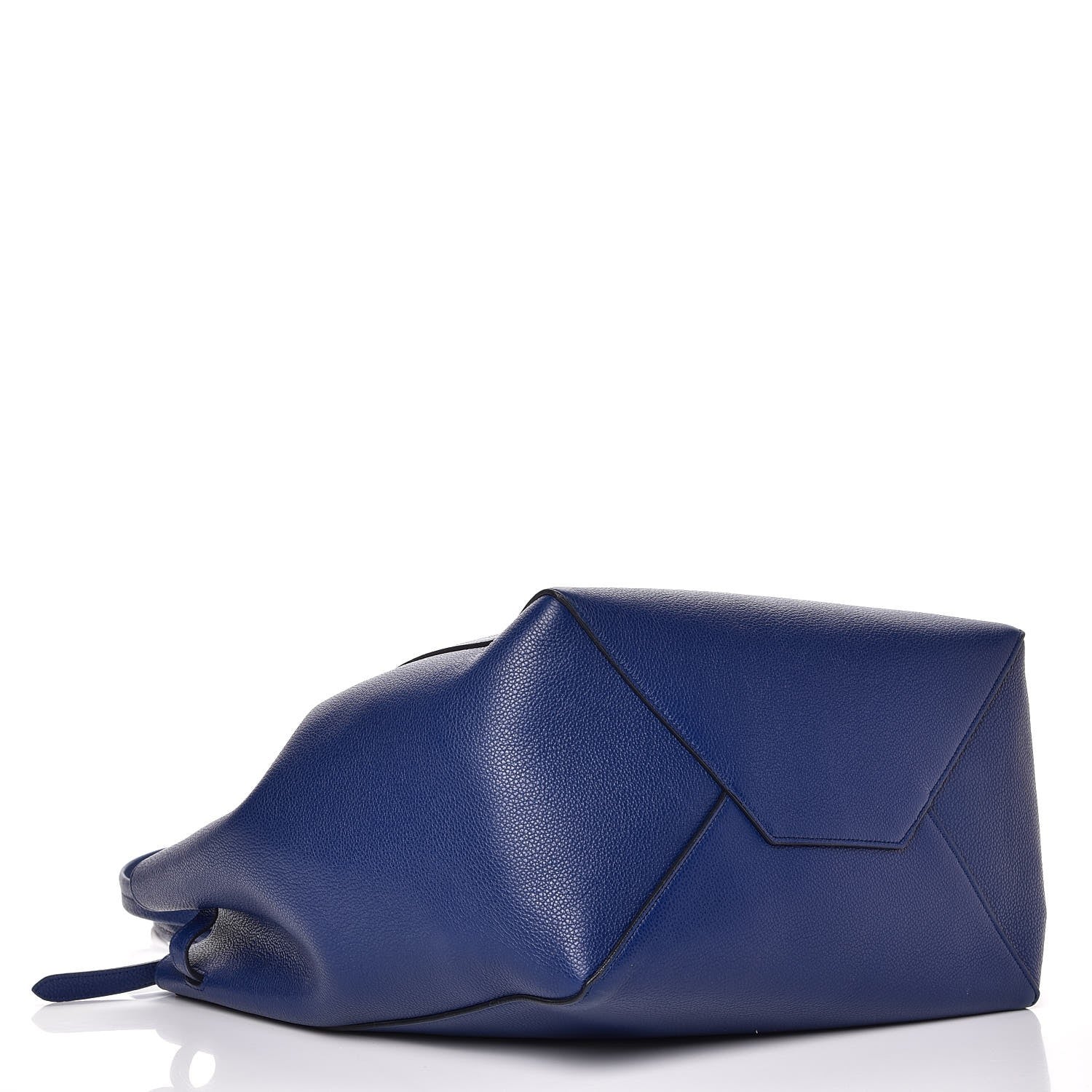 Celine Soft Grained Calfskin Small Belt Cabas Phantom Indigo 4 of 10