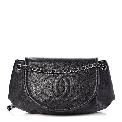 Chanel Caviar Half Moon Large Flap Black 1 of 11