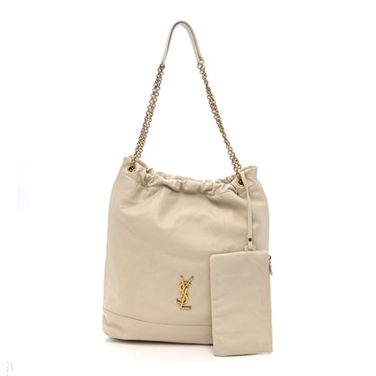 Saint Laurent Lambskin Matelasse Monogram Large Jamie 4.3 Pochon Blanc Vintage 3 of 12