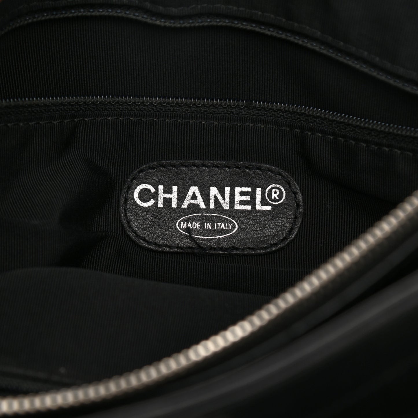 Lambskin Quilted Shopping Tote Black