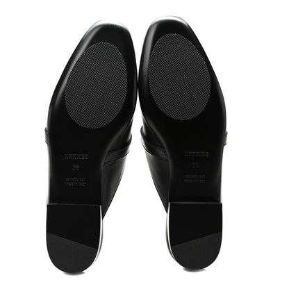 Hermes Goatskin Oz Mules 39 Black 6 of 9