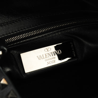 Valentino Garavani Calfskin Rockstud All Over Flip-Lock Messenger Bag Black 6 of 6