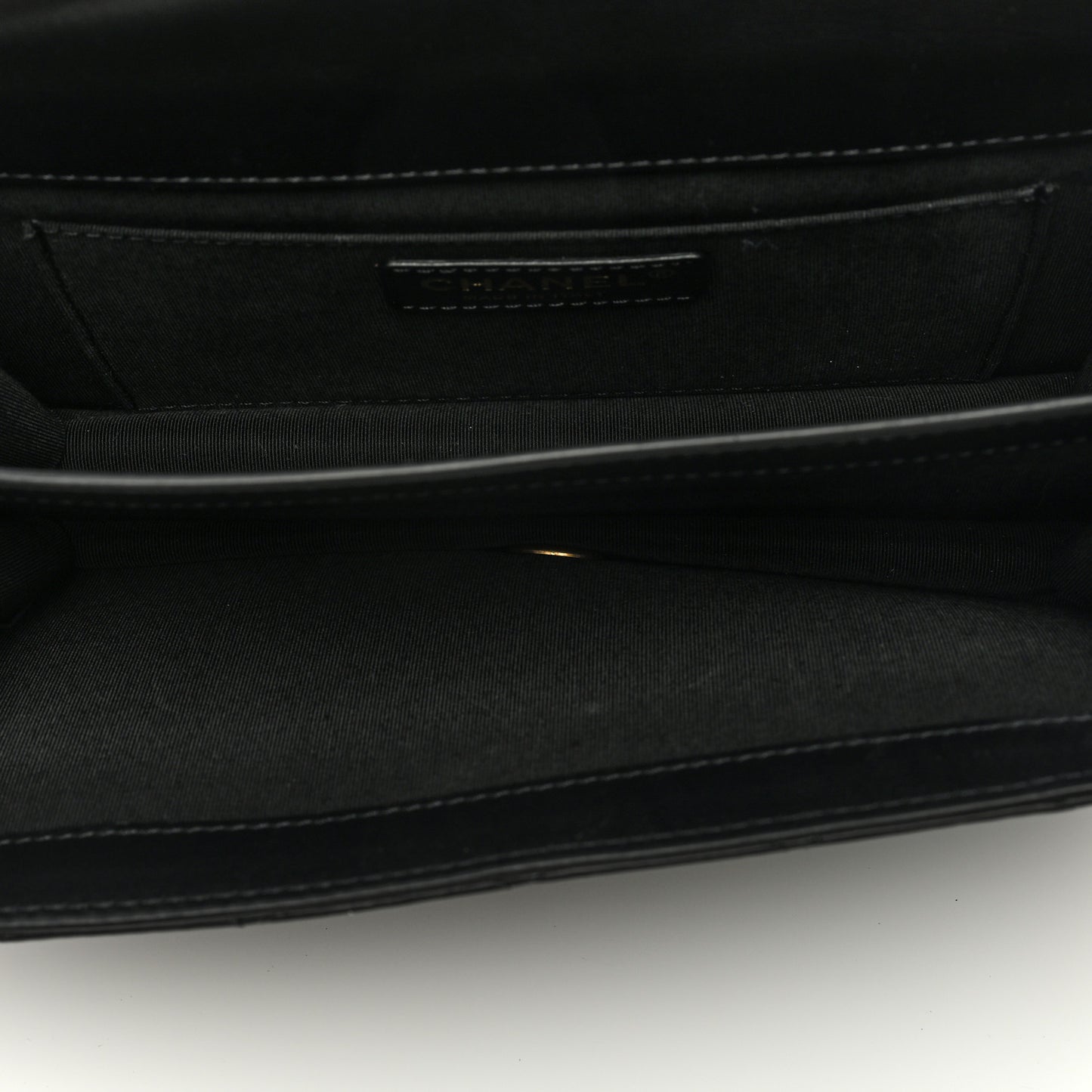 Lambskin Quilted Chain Medium Single Flap Black