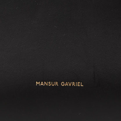 Mansur Gavriel Vegetable Tanned Calfskin Bucket Bag Black Ballerina 7 of 13