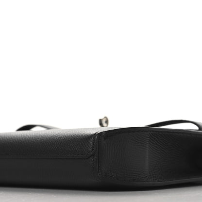 Hermes Epsom Kelly Depeches 25 Pouch Black 10 of 11