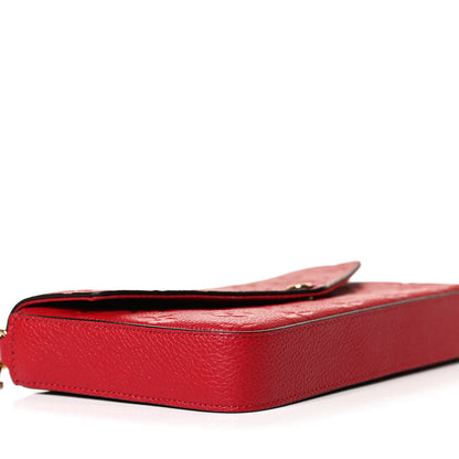 Louis Vuitton Empreinte Pochette Felicie Chain Wallet Scarlet 6 of 11