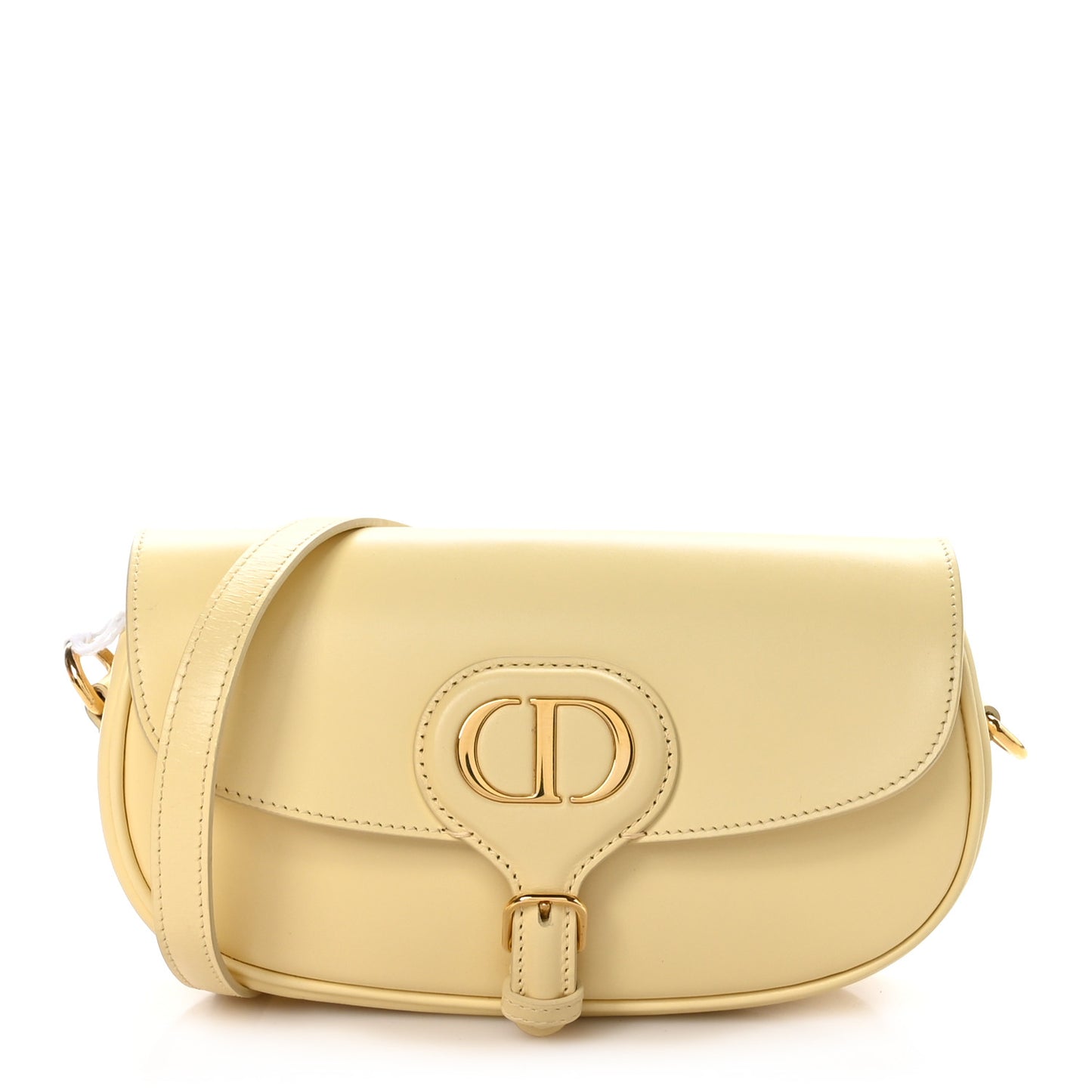 Box Calfskin East West Bobby Bag Pale Yellow
