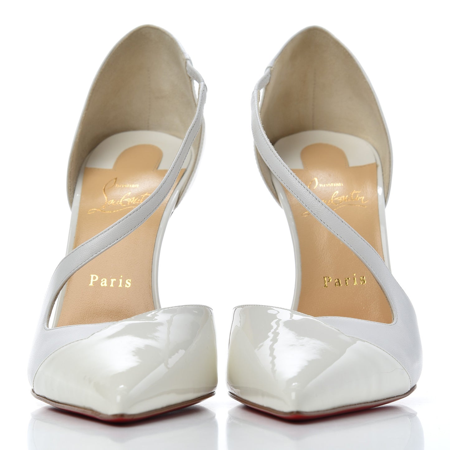 Patent Kid Round And Square 100 Pumps 41 Bianco