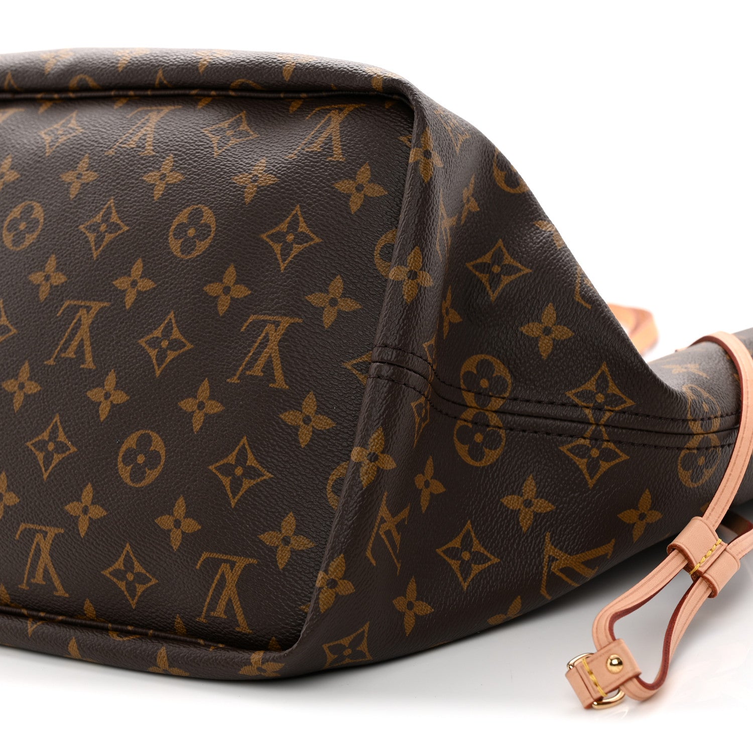 Louis Vuitton Monogram Stamped Inside Out Neverfull Bandouliere GM Beige 9 of 11