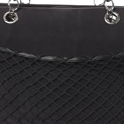 Chanel Lambskin Canvas Chocolate Bar CC Shopping Tote Black 14 of 14