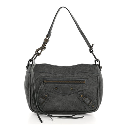 Balenciaga Agneau Classic Hardware Shoulder Bag Black 1 of 11