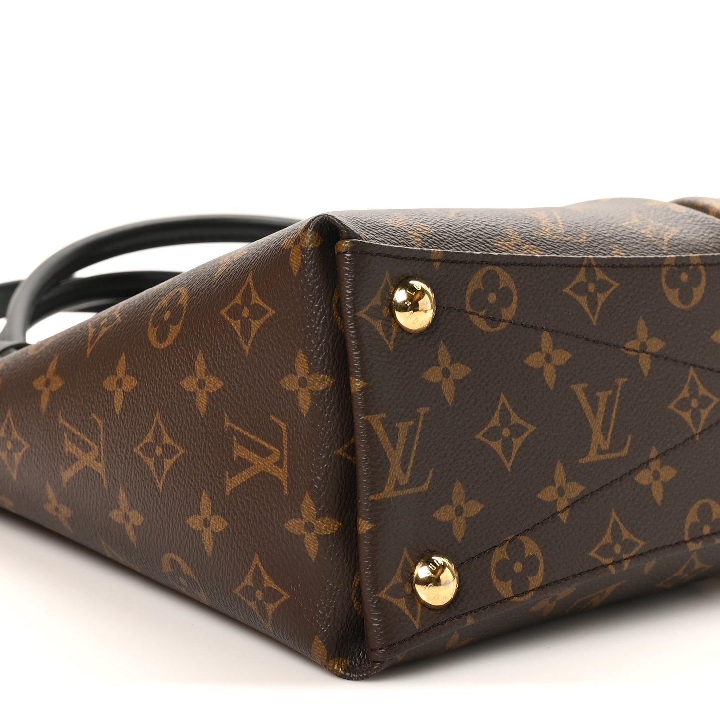 Monogram V Tote MM Khaki Cream