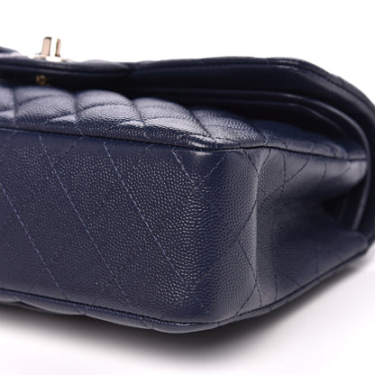 Chanel Caviar Quilted Small Double Flap Navy 9 of 13