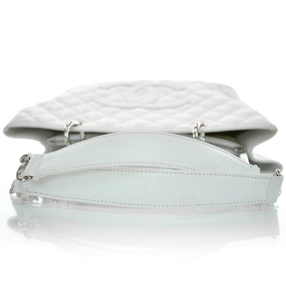Chanel Caviar Grand Shopping Tote GST White 4 of 11