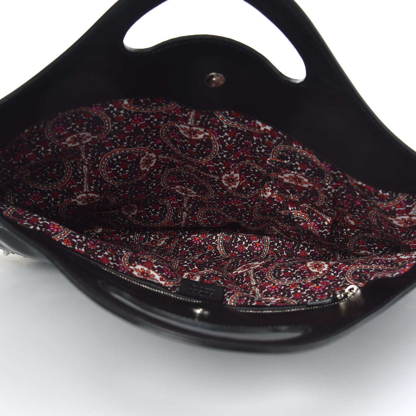 Patent Romy Medium Tote Black