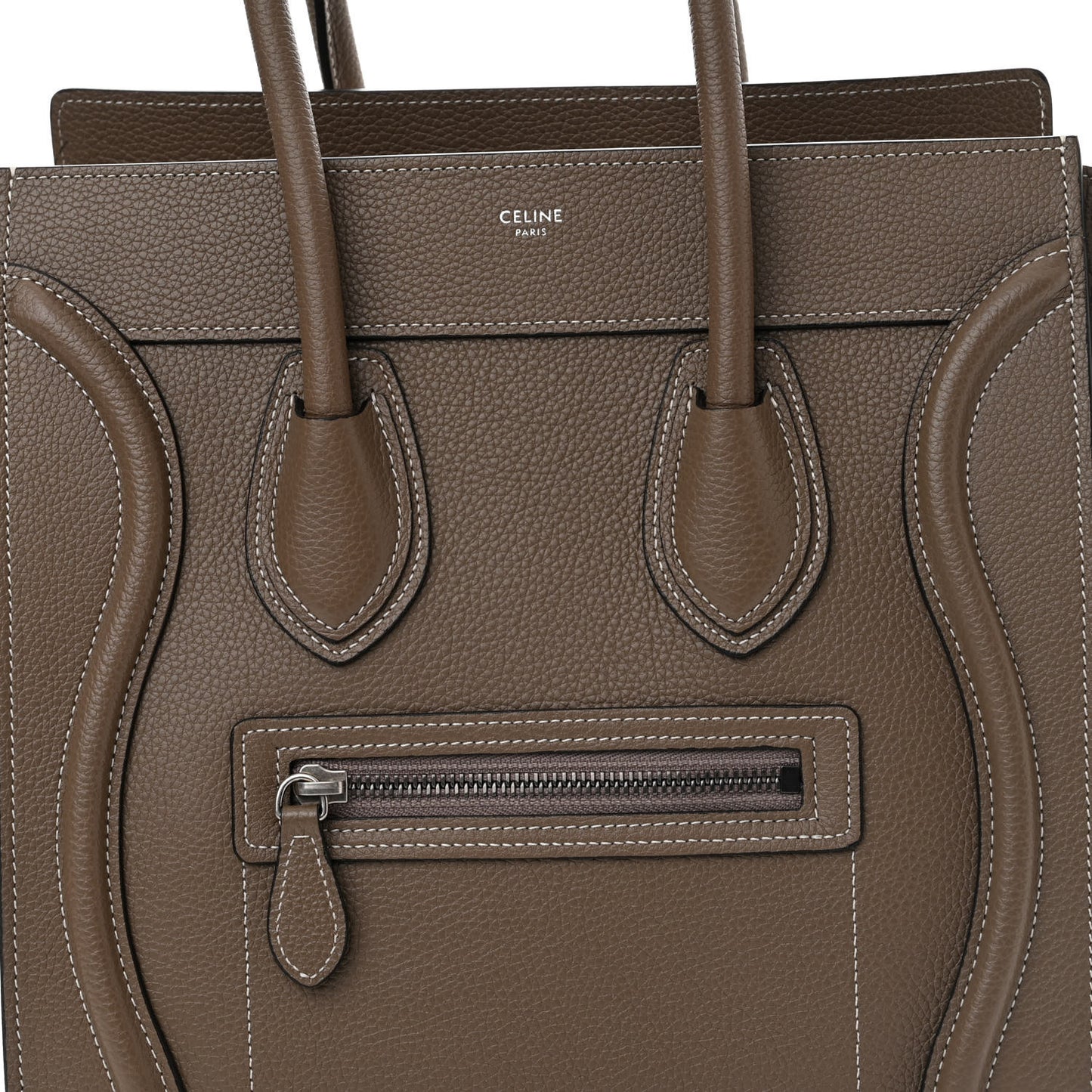 Drummed Calfskin Micro Luggage Souris