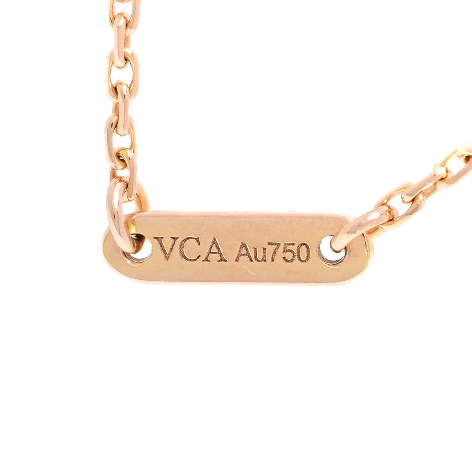 Van Cleef & Arpels 18K Rose Gold Carnelian Sweet Alhambra Bracelet 3 of 4