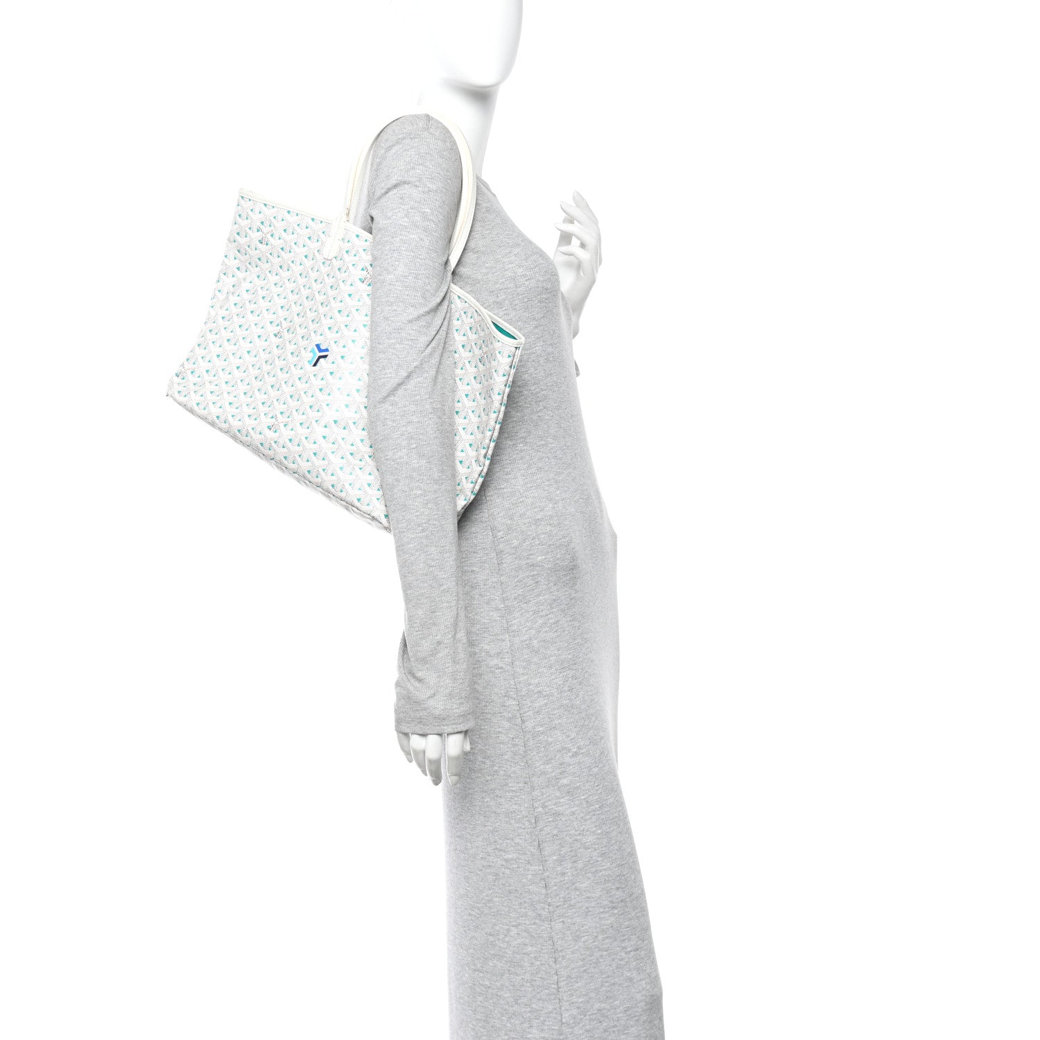 Goyard Goyardine Saint Louis Claire Voie PM White Opaline 2 of 9