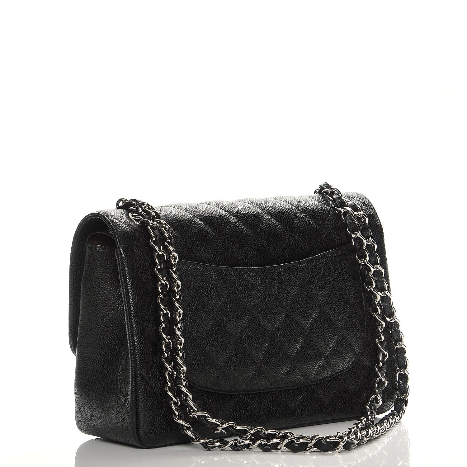 Chanel Caviar Quilted Jumbo Double Flap Black 3 of 8