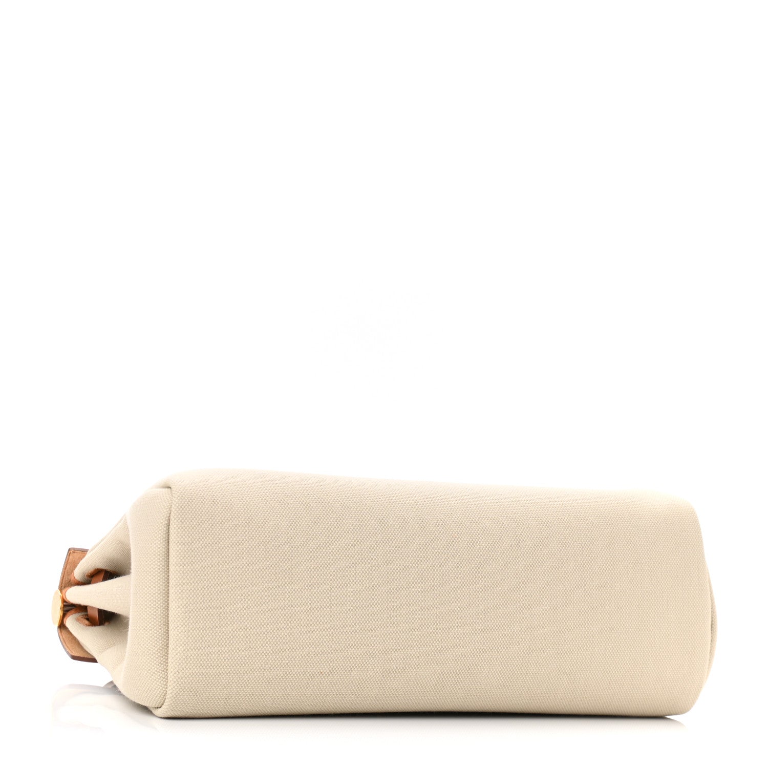 Hermes Military Toile Vache Hunter Herbag Zip Retourne 31 PM Beton Naturel 4 of 11