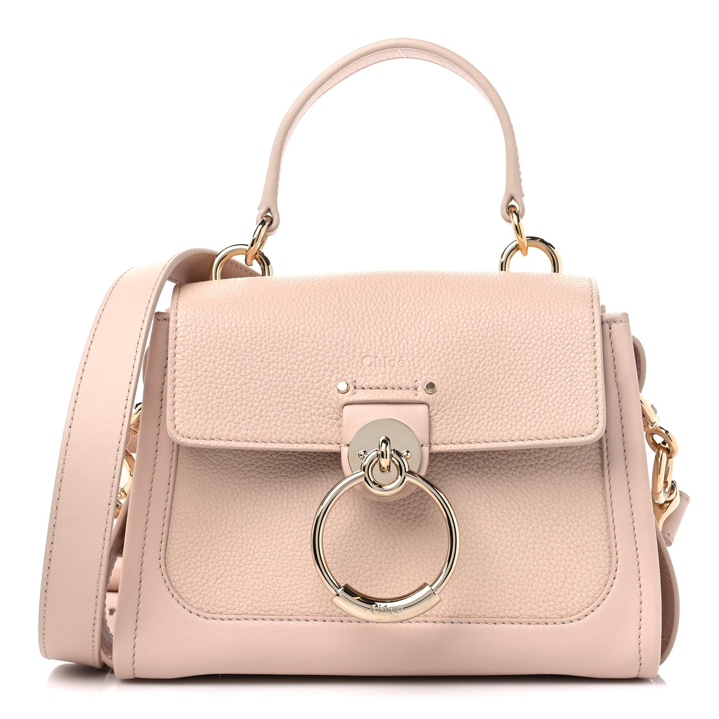 Calfskin Mini Tess Day Bag Cement Pink