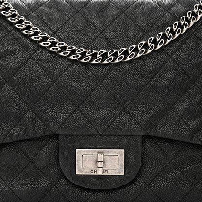 Chanel Washed Caviar Quilted 2.55 Reissue 227 Bijoux Chain Flap Black 8 of 11
