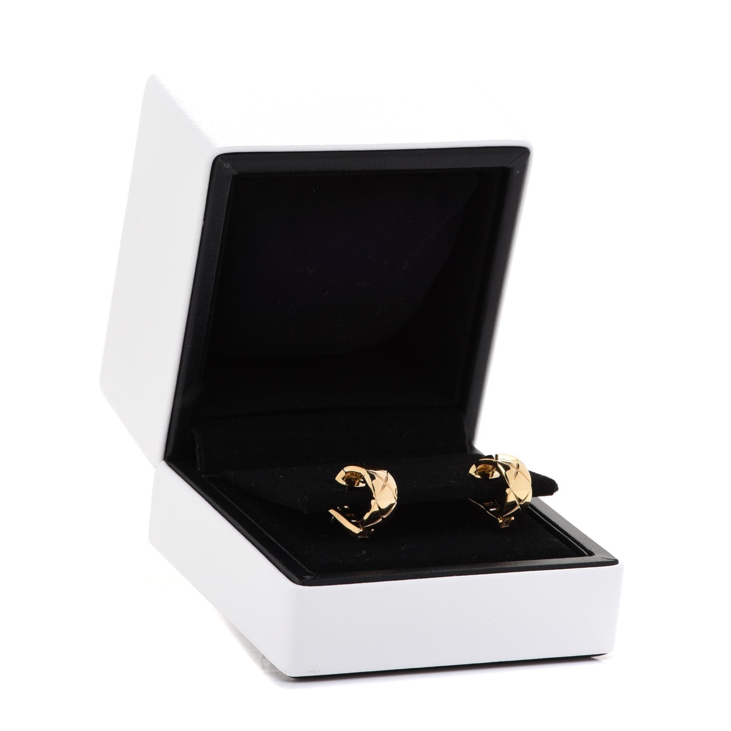 Chanel 18K Yellow Gold Coco Crush Earrings 5 of 5