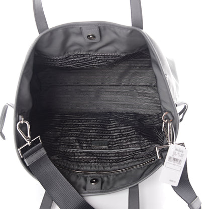 Prada Tessuto Nylon Saffiano Tote Ardesia 4 of 8
