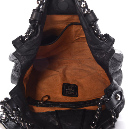 MCM Calfskin Large Notte Hobo Black 5 of 14
