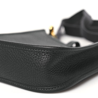 Hermes Taurillon Clemence Evelyne TPM Black 10 of 11