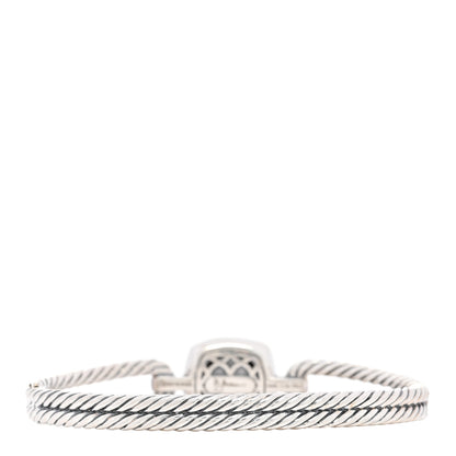 David Yurman Sterling Silver 18K Yellow Gold Diamond Albion Cable Bracelet 2 of 3