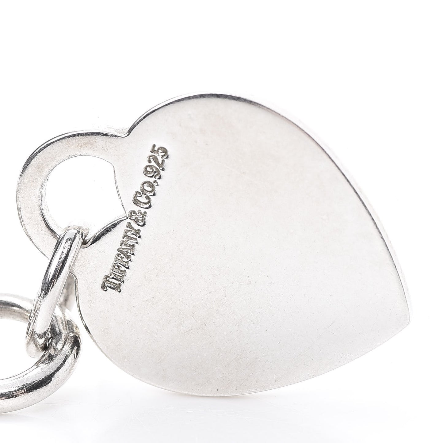 Sterling Silver Heart Tag Toggle Necklace