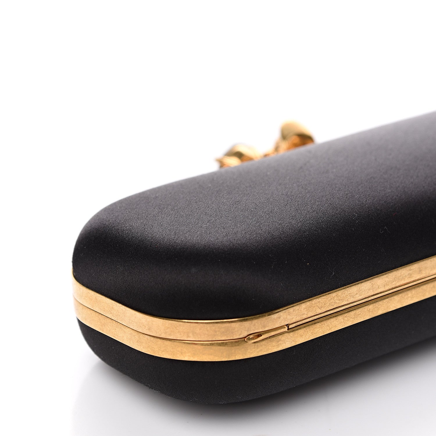 Alexander McQueen Silk Knucklebox Clutch Black 8 of 10