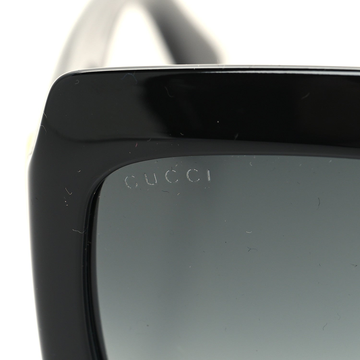 Gucci Acetate Square Frame Sunglasses GG0053S Black 7 of 8