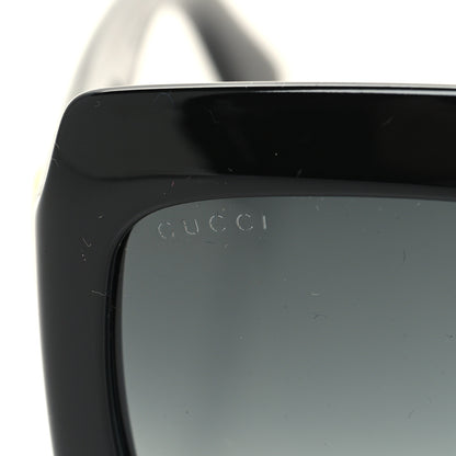 Gucci Acetate Square Frame Sunglasses GG0053S Black 7 of 8